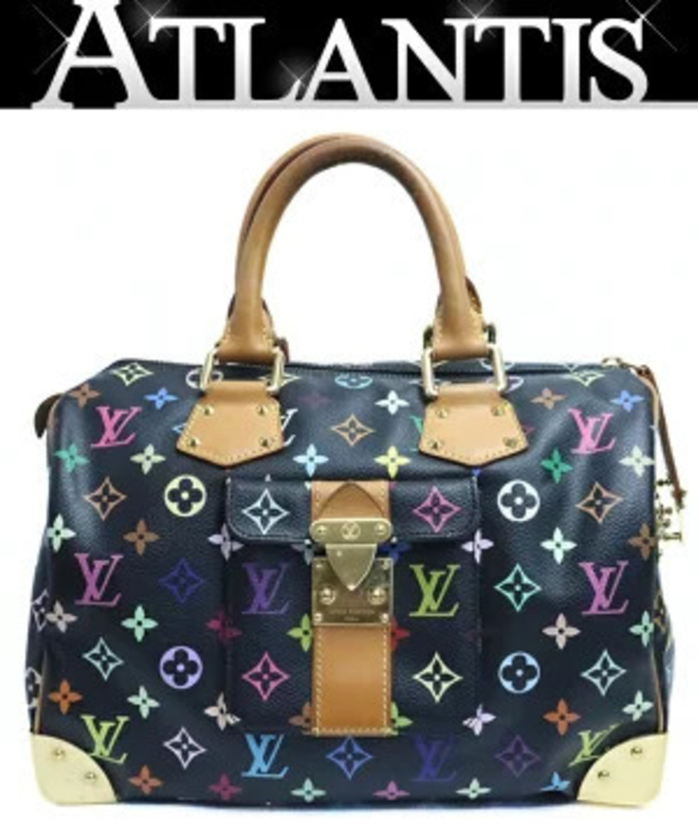 Louis Vuitton Speedy Boston Bag Multicolor Black